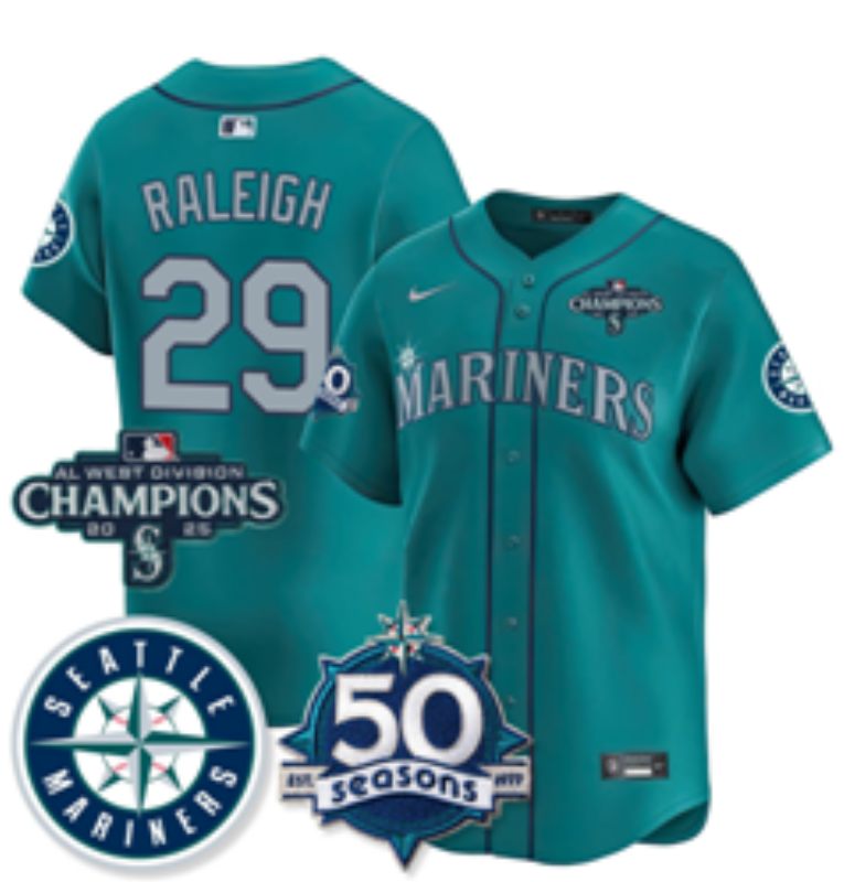 Men 2026 Seattle Mariners #29 Raleigh green Nike MLB Jersey 0408001->san antonio spurs->NBA Jersey